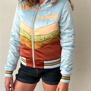 Classic Rock Couture retro bomber jacket. Size XL